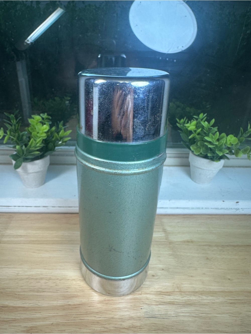 Vintage Stanley thermos 24 oz wide mouth green Insulated Vacuum Bottle - Picture 5 of 9